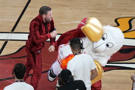 Connor mcgregor delivers knockout blow to mascot